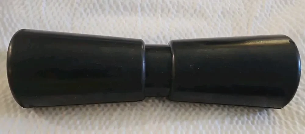 Heavy Duty Boat Trailer Roller, Rubber Shaft Keel, Black - 12 inches - New